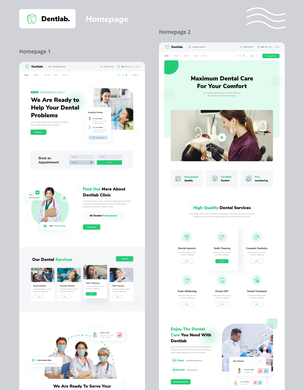 Dentlab - Dentist website template kit - 1