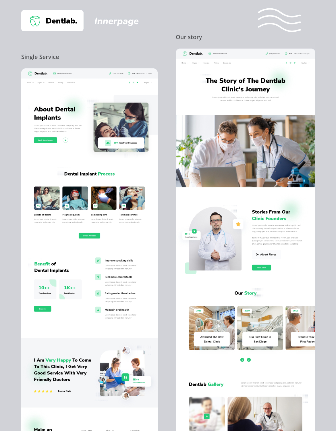 Dentlab - Dentist website template kit - 3