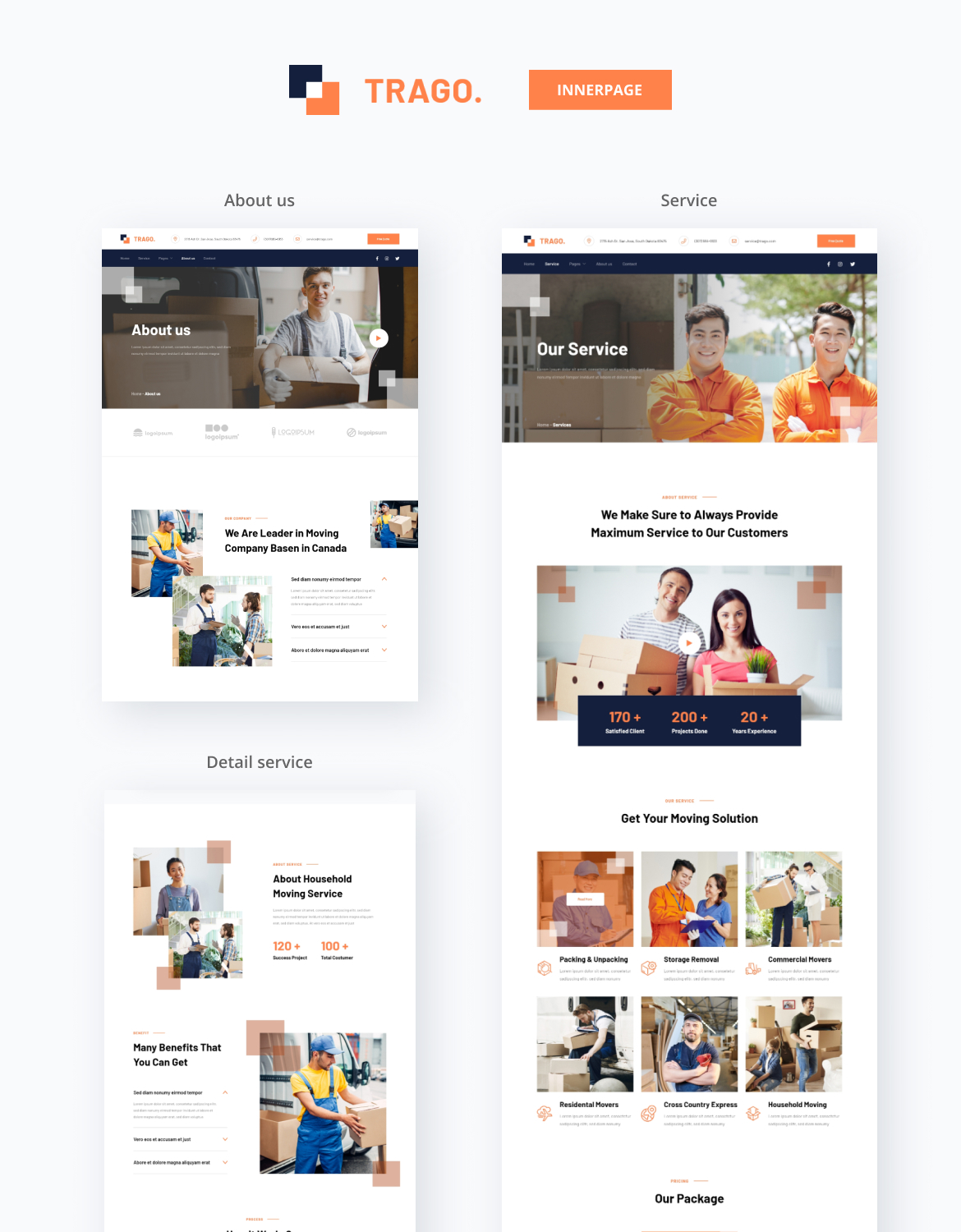 Trago - Moving Company Website Template - 2