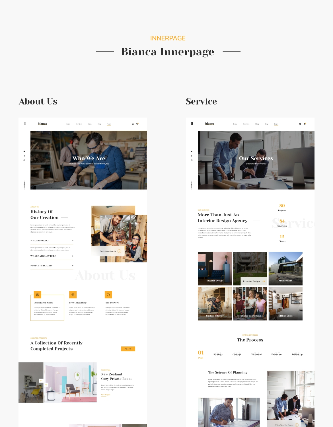 Bianca - Architecture & Interior Website Template - 2