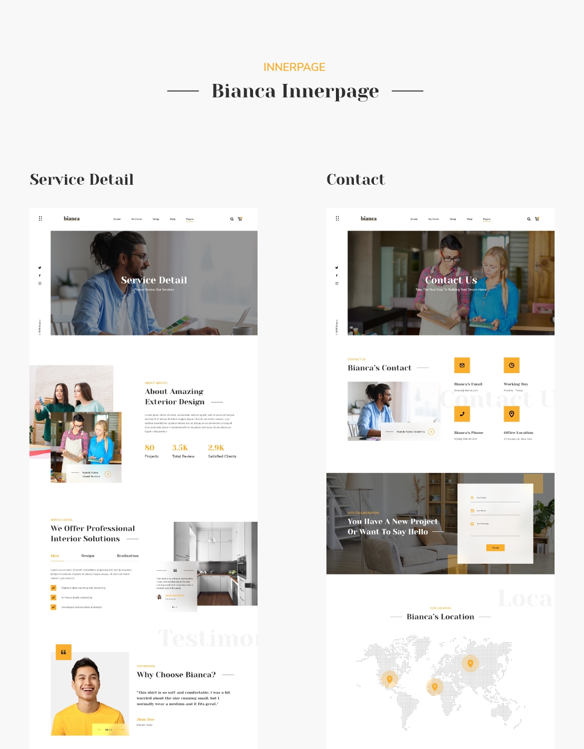 Bianca - Architecture & Interior Website Template - 3