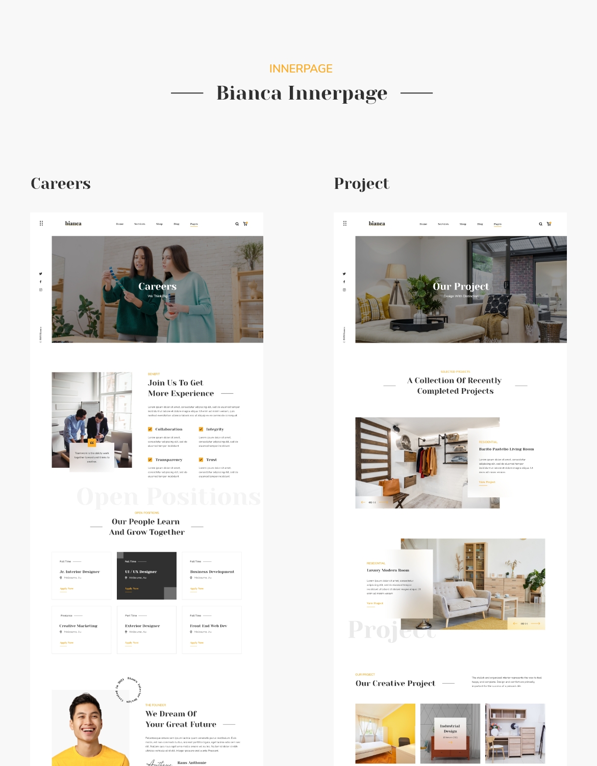 Bianca - Architecture & Interior Website Template - 4
