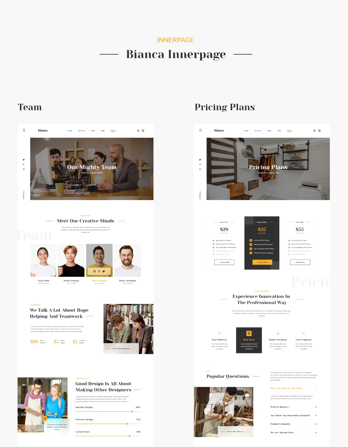 Bianca - Architecture & Interior Website Template - 5