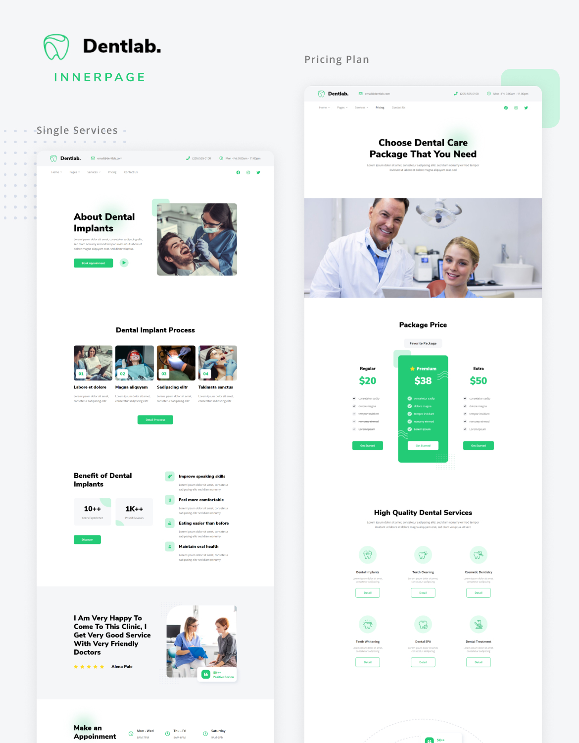 Dentlab - Dentist & Dental Clinic Elementor Template Kit - 3