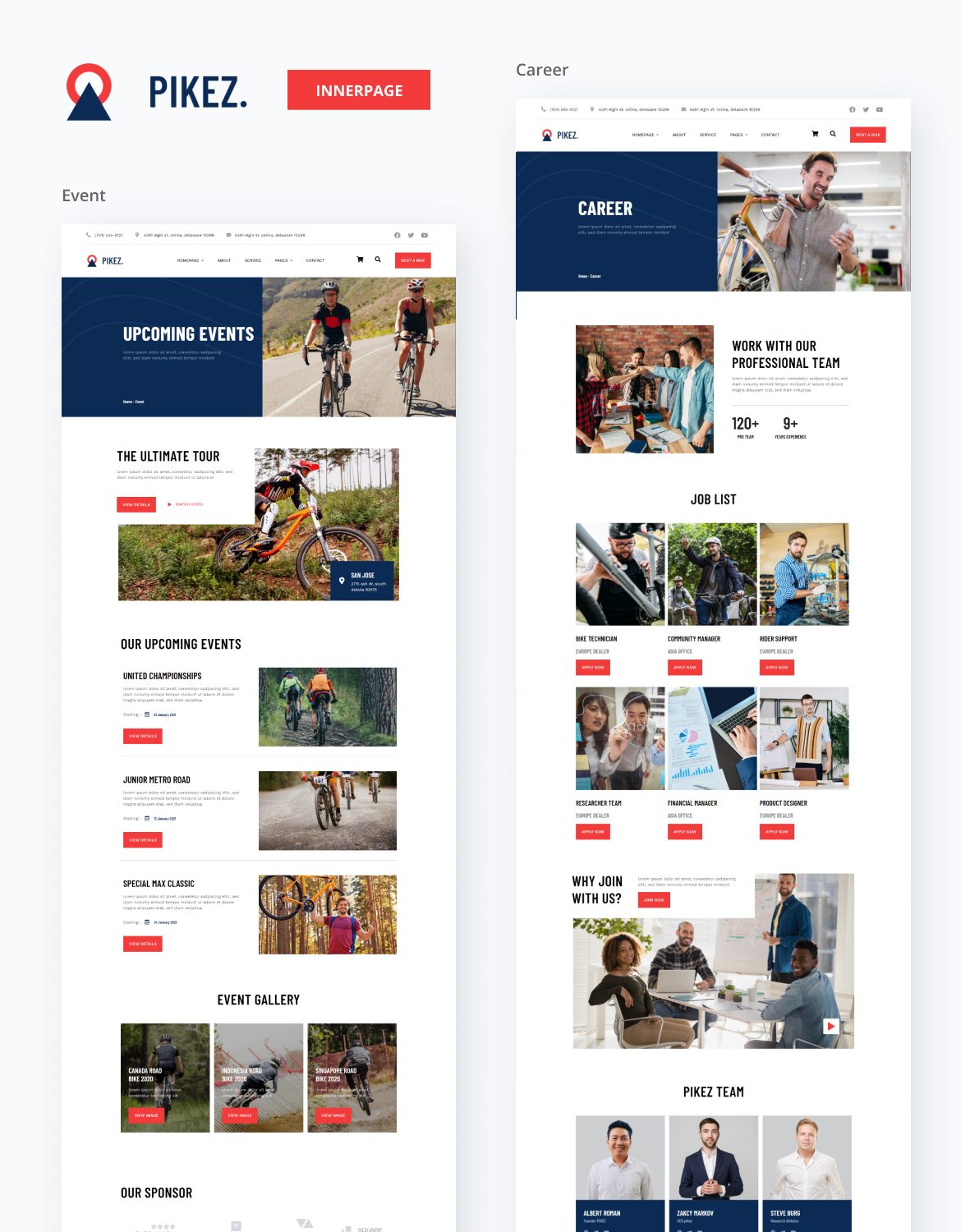 Pikez | Bicycle Store & Company Elementor Template Kit - 3