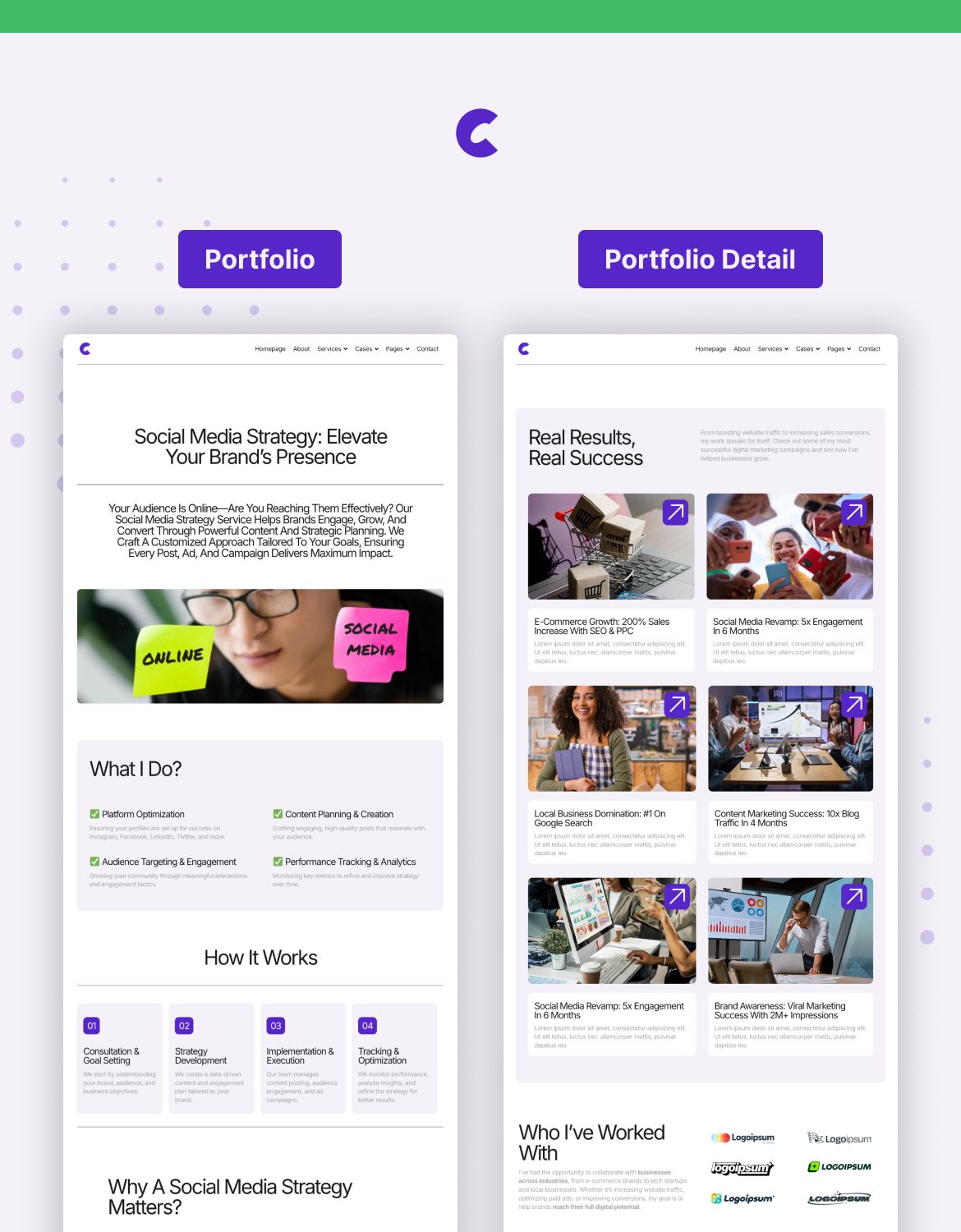 Charaka - Digital Marketer Portfolio Elementor Pro Template Kit