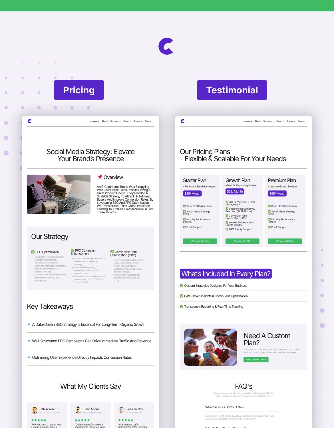 Charaka - Digital Marketer Portfolio Elementor Pro Template Kit