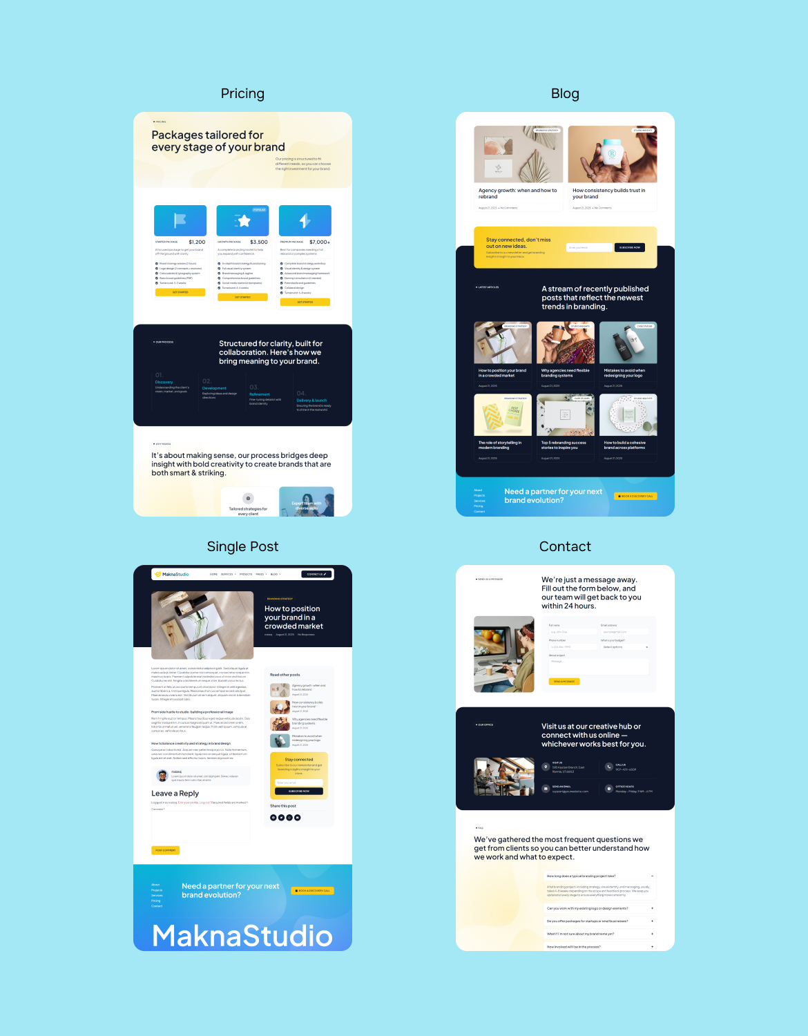 MaknaStudio - Branding Studio Elementor Pro Template Kit - 2