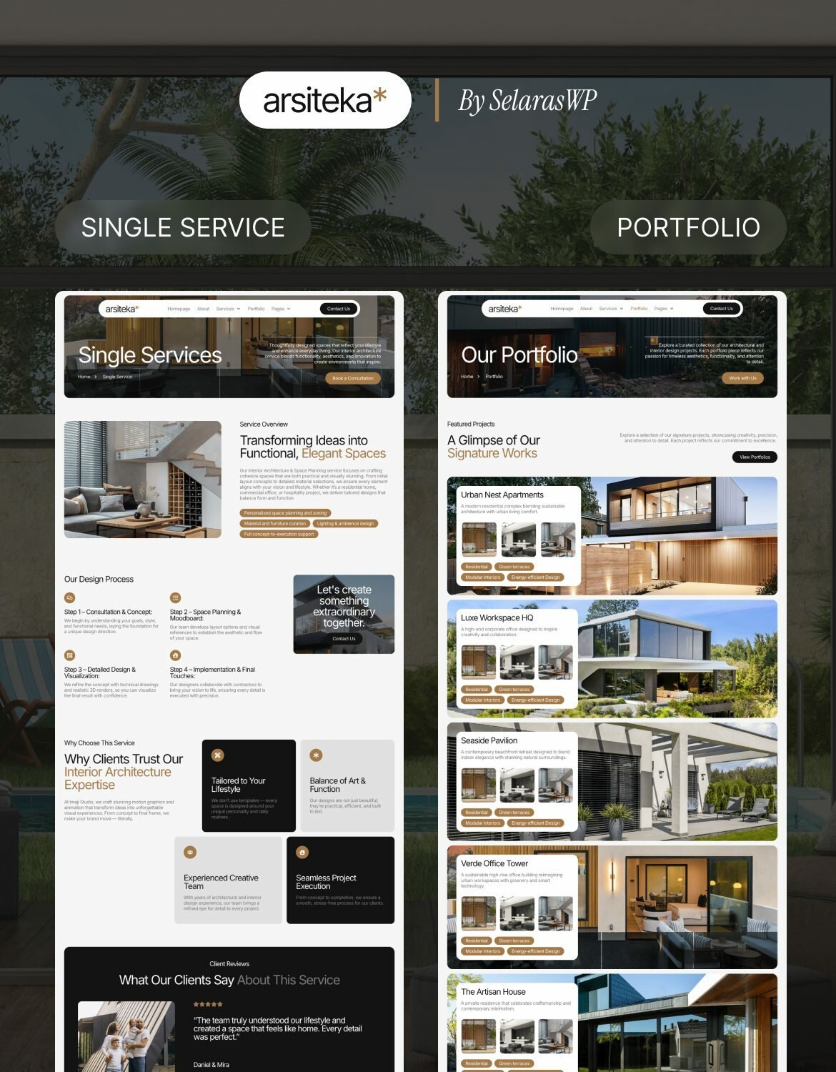 Arsiteka - Architecture & Interior Design Elementor Template Kit