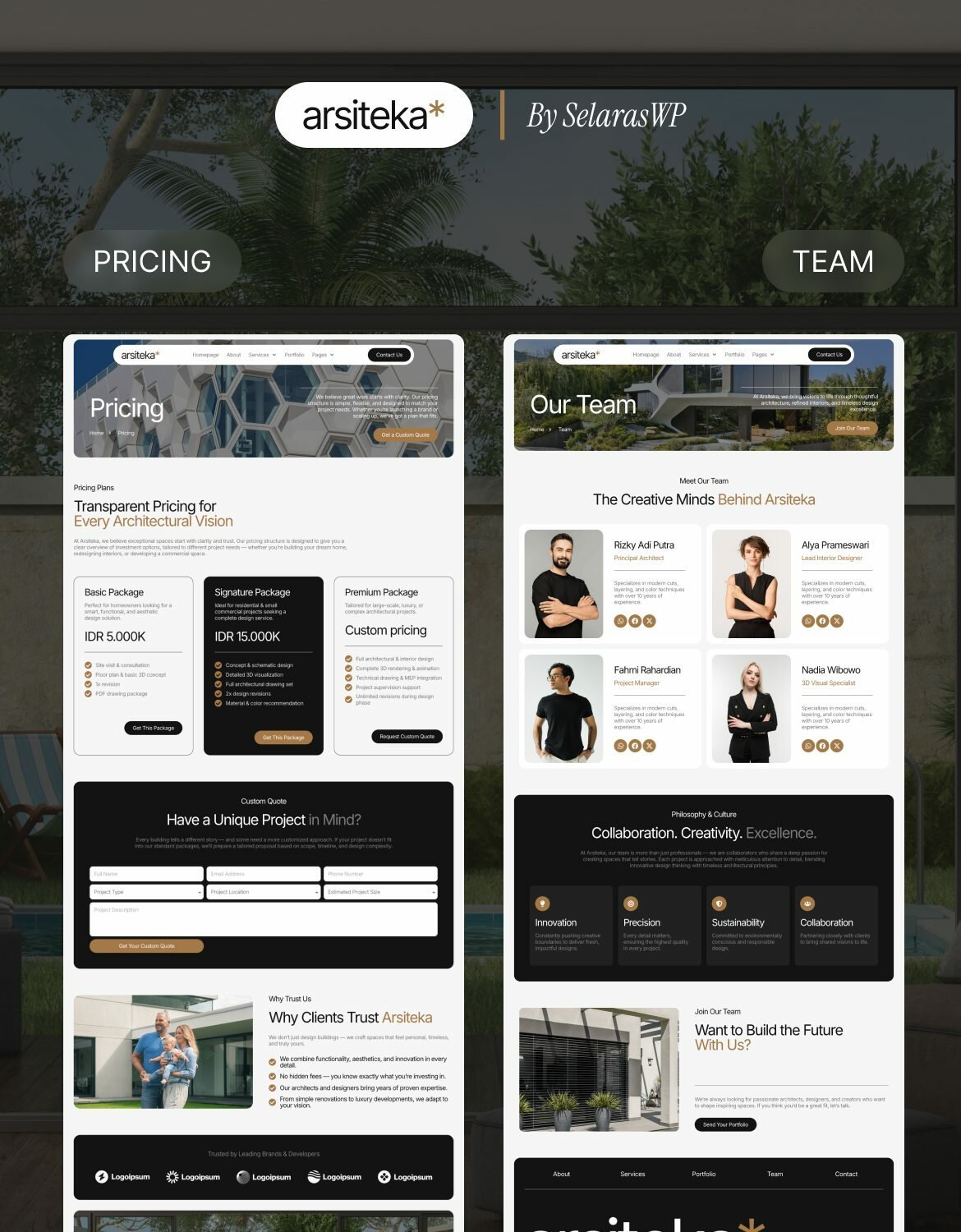 Arsiteka - Architecture & Interior Design Elementor Template Kit