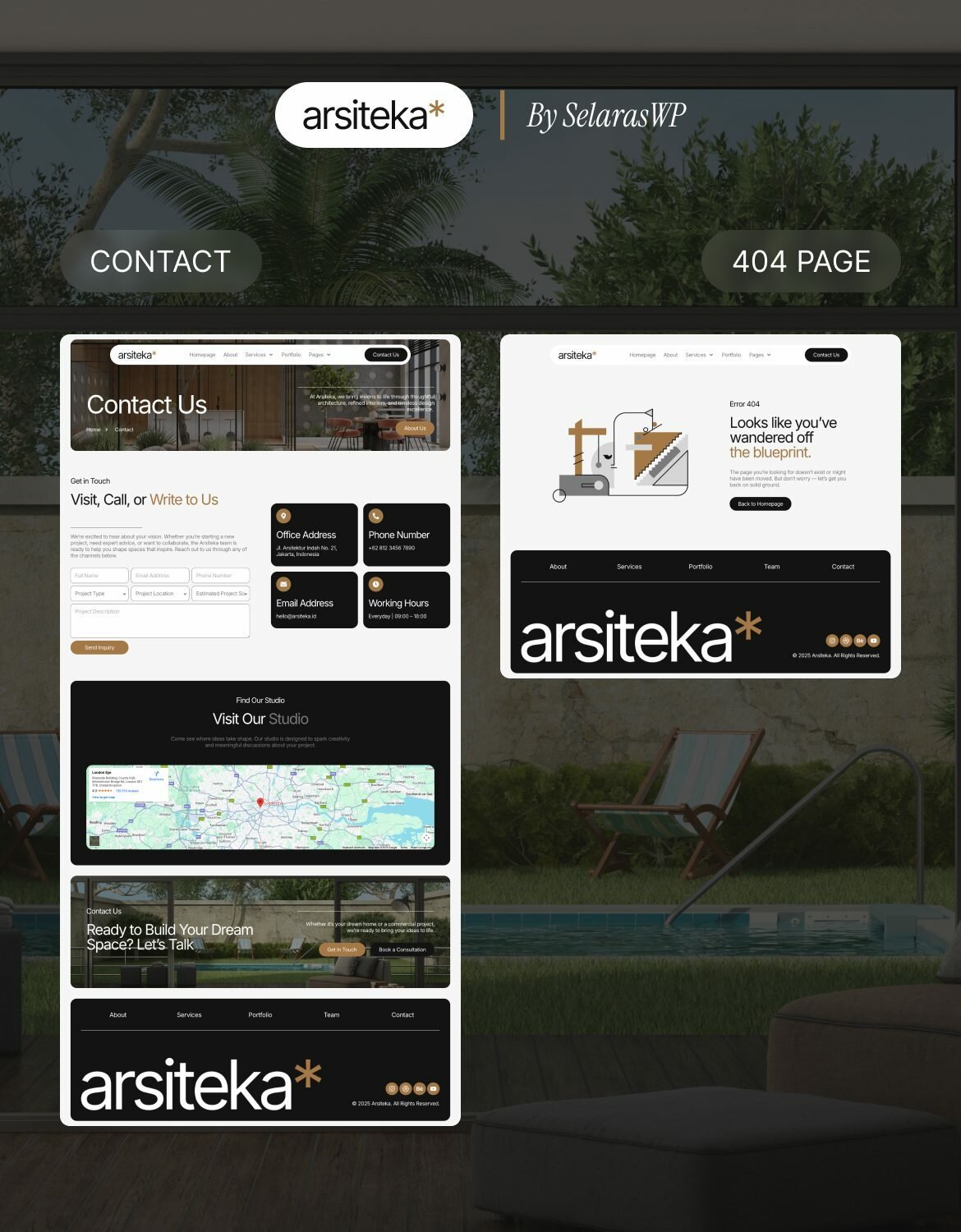 Arsiteka - Architecture & Interior Design Elementor Template Kit
