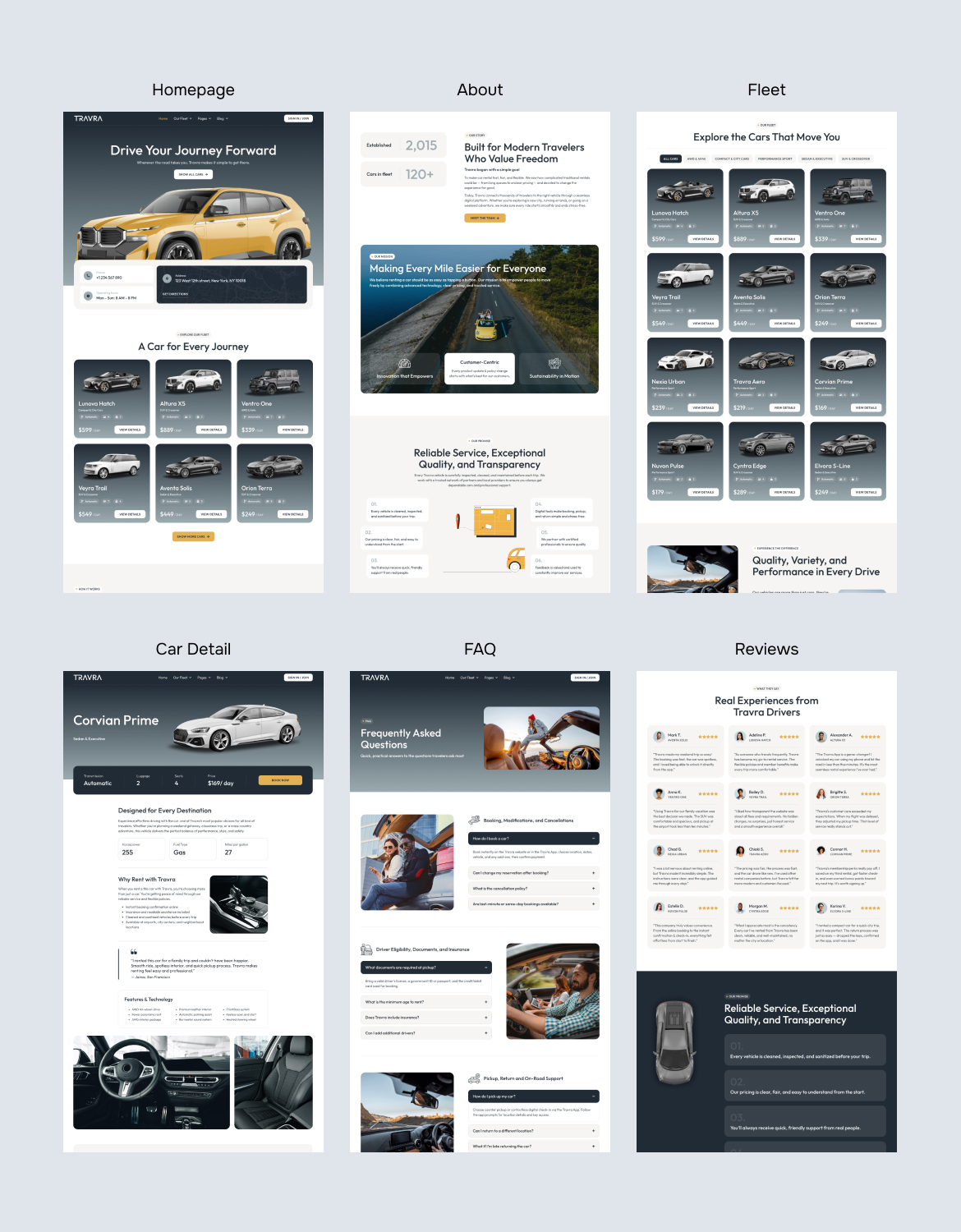 Travra - Car Rental Elementor Template Kit - 1