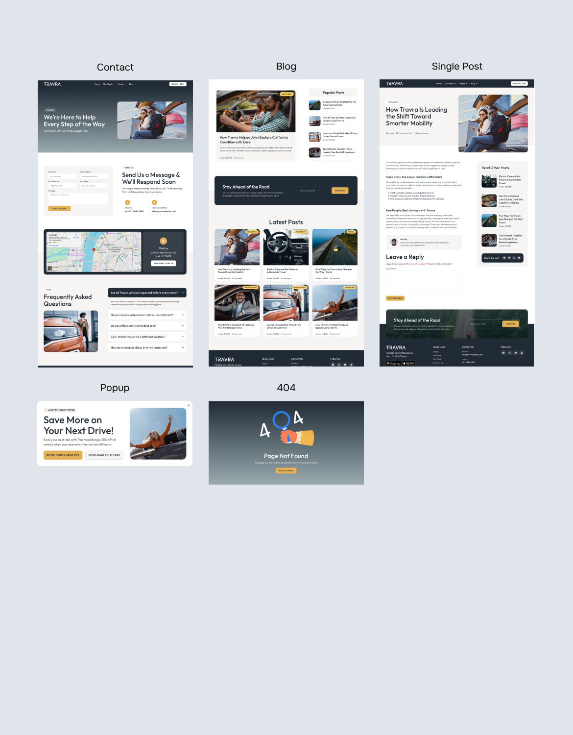 Travra - Car Rental Elementor Template Kit - 2